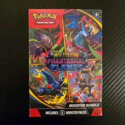 Pokemon Mega Evolution Phantasmal Flames Booster Bundle - English Factory Sealed - Image 1