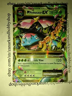 Pokemon M Venusaur EX 2/108 Evolutions Holo LP - Image 2