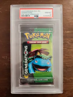 Pokemon Generations Booster Pack Venusaur Artwork PSA 10 - Image 1