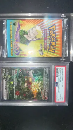 Pokemon Gym Heroes Booster Pack Lt Surge Sealed And Gouging Fire Ex SIR Psa 10 - Image 1