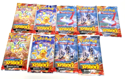 POKEMON Scarlet and Violet Surging Sparks Booster Pack Lot of 9 NEW Sealed - Image 1