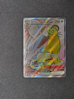 Pokemon TCG Team Rockets Persian EX 219/182 Destined Rivals NM - Image 1
