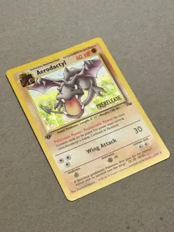 Aerodactyl 1/62 PRERELEASE Pokemon Fossil 1st Edition Holo Rare PRERELEASE WOTC - Image 4