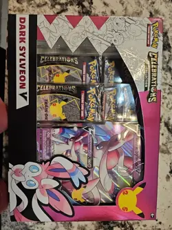 Pokemon TCG 25th Anniversary Celebrations Dark Sylveon V Collection Box | Sealed - Image 1