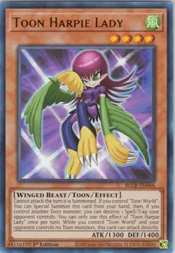 Toon Harpie Lady NM (#1) BLCR 1st Battles of Legend: Crystal Revenge Yugioh - Image 1