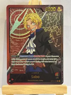 One Piece Card Game Sabo Leader OP05-001 High Quality Custom Card - Image 1