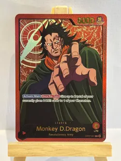 One Piece Card Game Monkey D Dragon Leader OP07-001 High Quality Custom Card - Image 1