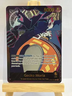 One Piece Card Game Gecko Moria Leader OP06-080 High Quality Custom Card - Image 1