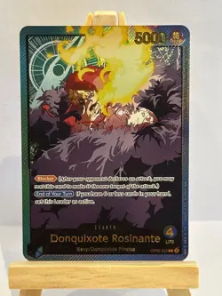 One Piece Card Game Donquixote Rosinante Leader OP05-022 High Quality Custom - Image 1