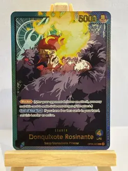 One Piece Card Game Donquixote Rosinante Leader OP05-022 High Quality Custom - Image 2