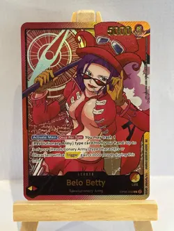 One Piece Card Game Belo Betty Leader OP05-002 High Quality Custom Card - Image 1