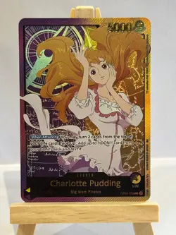 One Piece Card Game Charlotte Pudding Leader OP08-058 High Quality Custom Card - Image 2