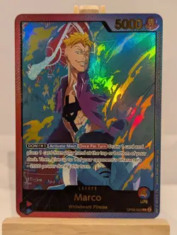 One Piece Card Game Marco Leader OP08-002 High Quality Custom Card - Image 1