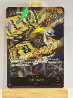 One Piece Card Game Rob Lucci Leader OP07-079 High Quality Custom Card - Image 1