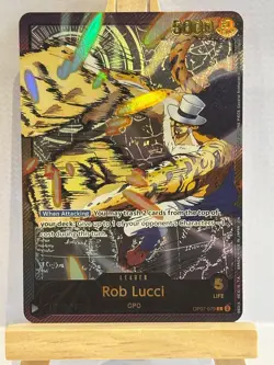 One Piece Card Game Rob Lucci Leader OP07-079 High Quality Custom Card - Image 2