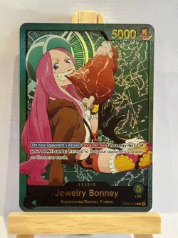 One Piece Card Game Jewelry Bonney Leader OP07-019 High Quality Custom Card - Image 1