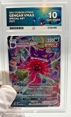 Pokemon Cards - ACE 10 Gengar Vmax 271/264 - Fusion Strike - GEM MINT - PSA BGS - Image 4