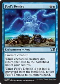 Fool's Demise NM Commander MTG Magic The Gathering Blue English Card - Image 1