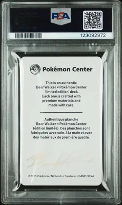 Pokemon Center x Bear Walker Espeon PSA 10 235/930 Skateboard Collection Card - Image 2