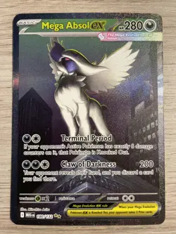Pokemon Card Absol ex 180/132 Mega Evolution Holo 2 Gold Star Rare - Image 1