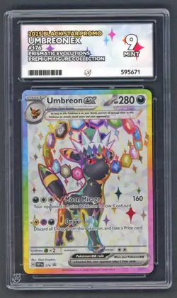 Pokemon Cards - ACE 9 Umbreon EX 176 - Black Star Promo Prismatic Evolutions PSA - Image 1