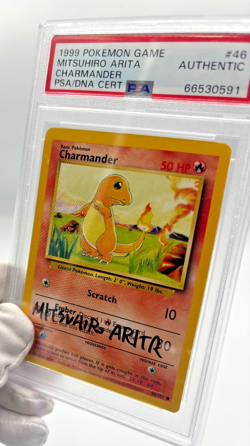 Pokemon Cards - PSA Authentic Charmander 46/102 - Mitsuhiro Arita Signed Auto - Image 5