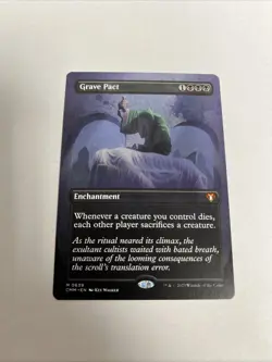 Grave Pact Borderless Nonfoil Card #0639 MTG LP - Image 1