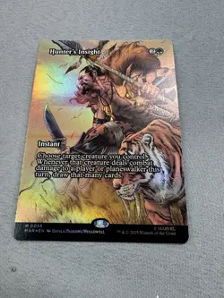 WOTC Marvel Eternal-Legal Hunter's Insight (Borderless) (MR) (Foil) MINT - Image 3