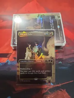 Mai and Zuko (Borderless Foil) MTG: Avatar NM/M Never Played!! - Image 1