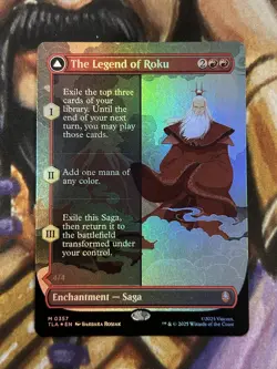 FOIL The Legend of Roku (Borderless) Mythic #0357 MTG Avatar Airbender - NM/M 🔥 - Image 1