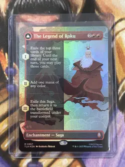 FOIL The Legend of Roku (Borderless) Mythic #0357 MTG Avatar Airbender - NM/M 🔥 - Image 3