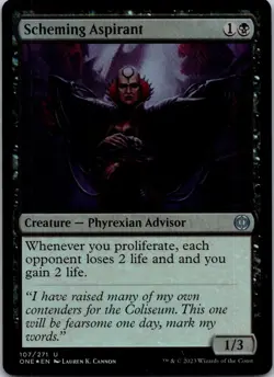 Magic the Gathering Scheming Aspirant Phyrexia All Will Be One MTG Free Shipping - Image 1