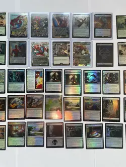 MTG Marvel Spider-Man Foil Lot 51 Cards Common, Uncommon, Rare, Full Art - Image 4