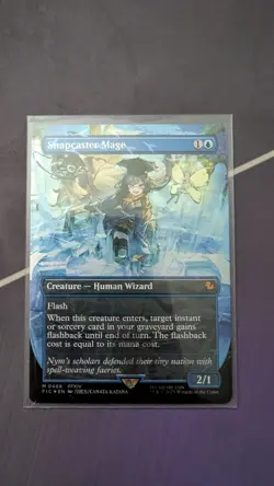 MTG Snapcaster Mage [Chocobo Track Foil] Final Fantasy FIC 0469 Mythic NM - Image 1