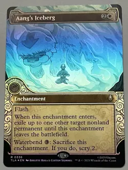 MTG Avatar: The Last Airbender Aang’s Iceberg Enchantment RARE FOIL #0336 - Image 1