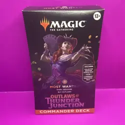 NEW! Most Wanted Magic The Gathering Outlaws Of Thunder Junction Commander Deck - Image 1