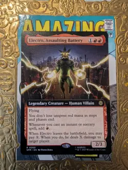 MTG Electro, Assaulting Battery (Extended Art) Marvel's Spider-Man Regular NM - Image 1