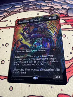 OB Nixilis, the Fallen Halo Foil Secret Lair Encyclopedia Of Magic - Image 1