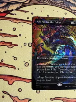 OB Nixilis, the Fallen Halo Foil Secret Lair Encyclopedia Of Magic - Image 2