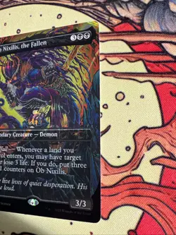 OB Nixilis, the Fallen Halo Foil Secret Lair Encyclopedia Of Magic - Image 3