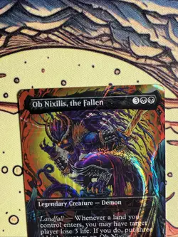 OB Nixilis, the Fallen Halo Foil Secret Lair Encyclopedia Of Magic - Image 4