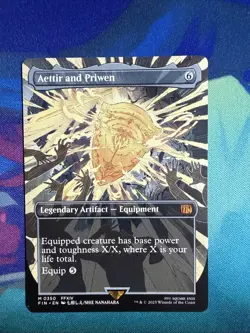 Aettir and Priwen BORDERLESS Final Fantasy Magic MTG NM - Image 1