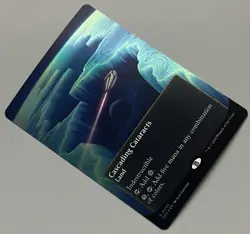 MTG Edge of Eternities: Stellar Sights Cascading Cataracts Land RARE FOIL #0050 - Image 2