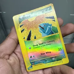 Bulbasaur 95/165 Expedition 2002 Reverse Holo Pokemon Card TCG MP - Image 2