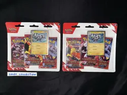 Pokemon TCG: Destined Rivals 3 Pack Blister Zebstrika (Lot of 2) - Image 1