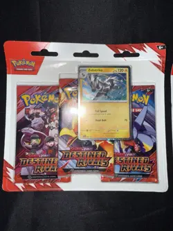Pokemon TCG: Destined Rivals 3 Pack Blister Zebstrika (Lot of 2) - Image 2