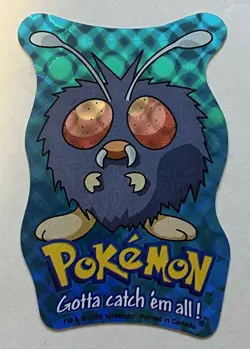1999 Pokemon Venonat Holographic Sticker - Original Vintage Nintendo Canada - Image 1