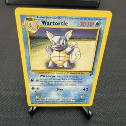 WARTORTLE 63/130 - VINTAGE WOTC Pokemon Card - BASE SET 2 - LP/MP - Image 1