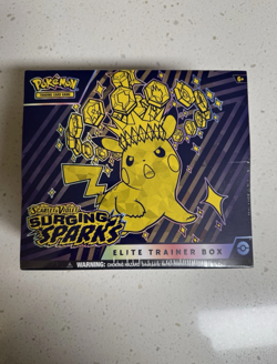 Pokemon TCG Surging Sparks Elite Trainer Box ETB SV08 - NEW SEALED LOT OF 3 - Image 2