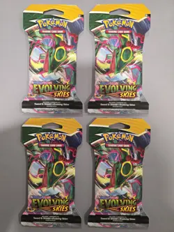 Pokemon Evolving Skies Sleeved Booster Packs X4 - Image 1